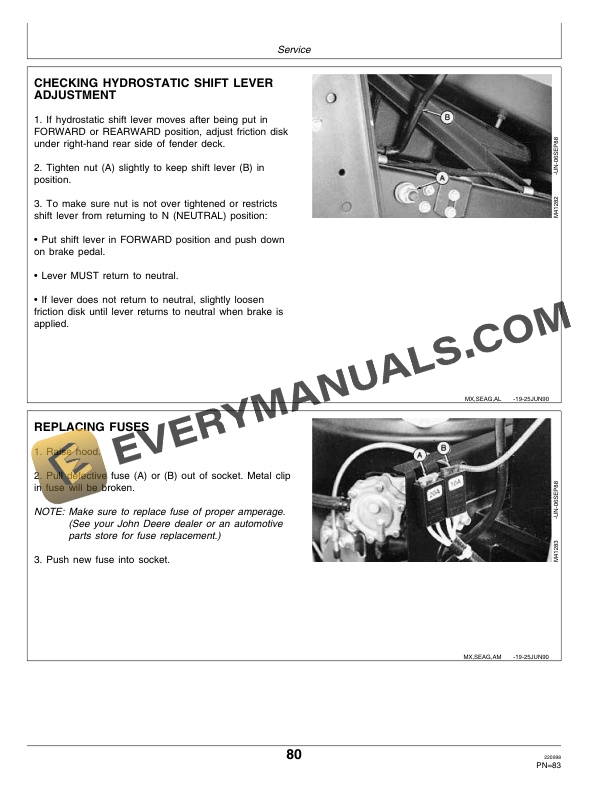 John Deere 240 260 265 and 285 Lawn and Garden Tractors Operator Manual OMM96102 3
