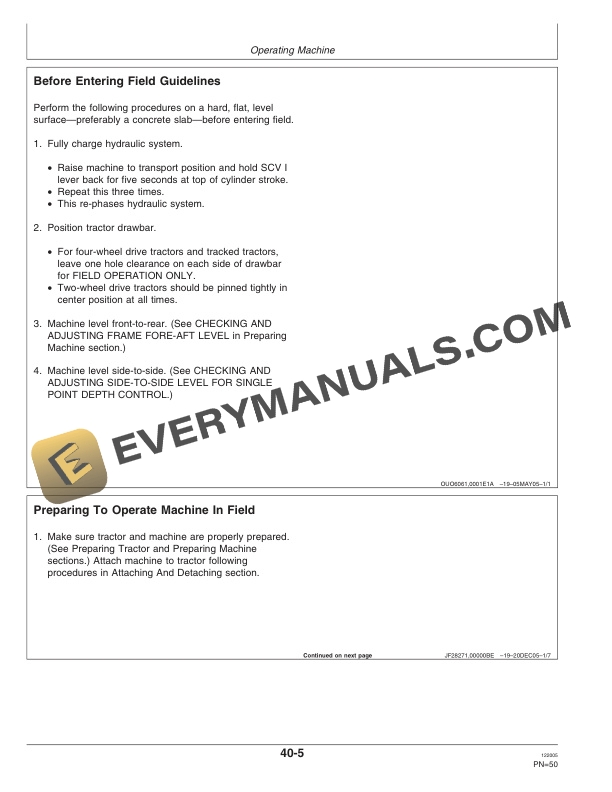 John Deere 2410 Chisel Plow Operator Manual OMN300418 2