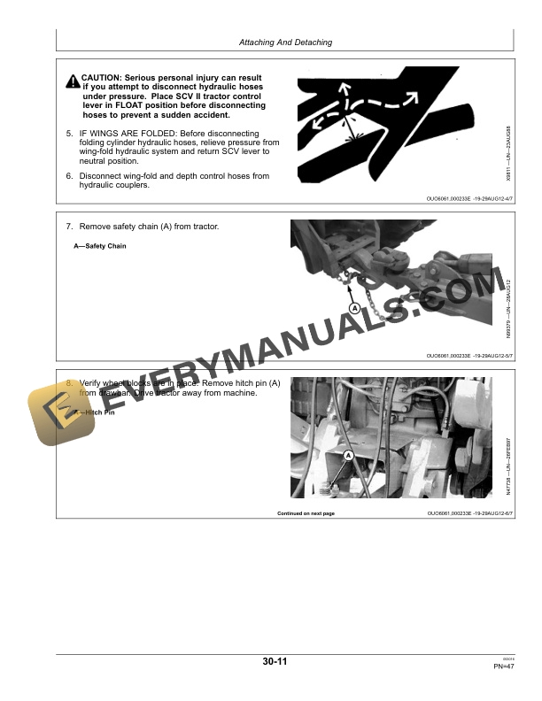 John Deere 2410 Chisel Plow Operator Manual OMN404577 4 John Deere 2410 Chisel Plow Operator Manual OMN404577-2