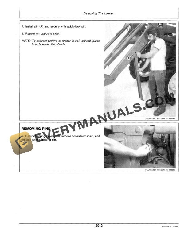 John Deere 245 FARM LOADERS Operator Manual OMW38890 2