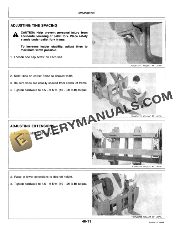 John Deere 245 FARM LOADERS Operator Manual OMW38890 3