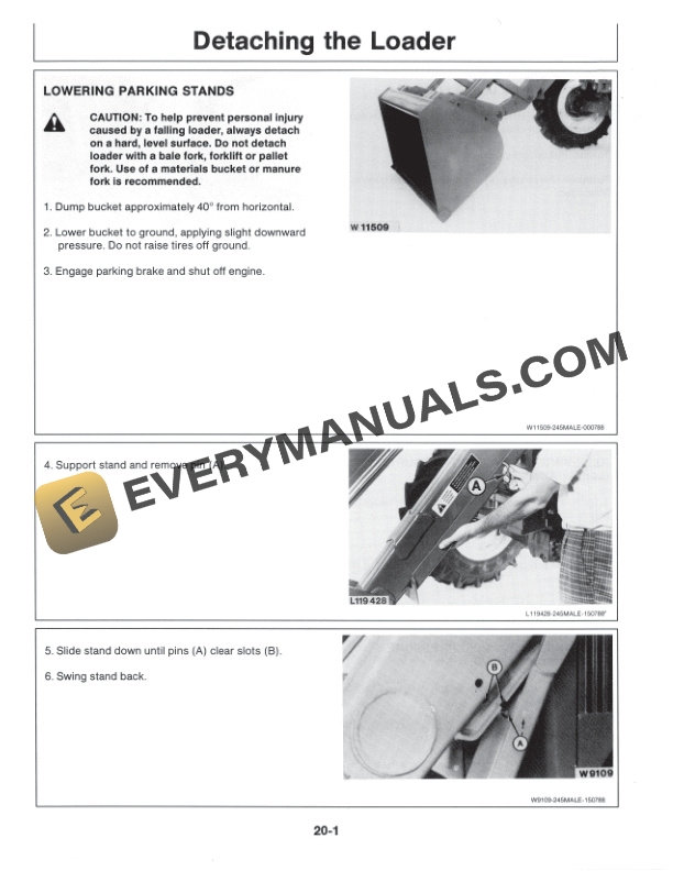John Deere 245M Front Loader Operator Manual OML62803 2