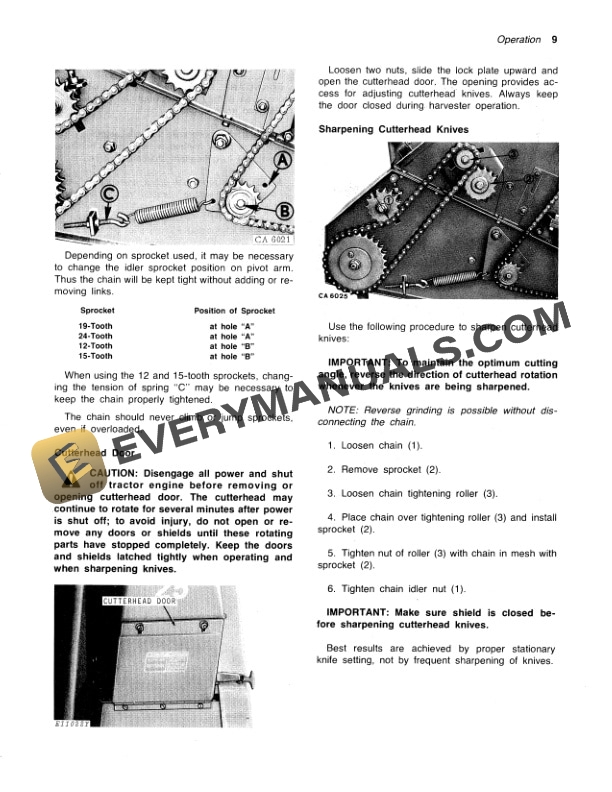 John Deere 25 INTEGRAL FORAGE HARVESTERS Operator Manual OMCA18799 2