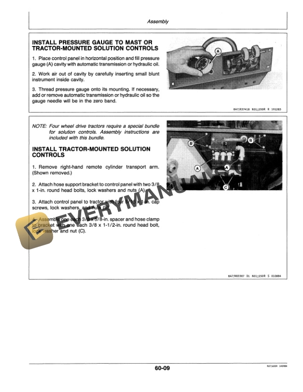 John Deere 250 Spracart Sprayer Operator Manual OMN200059 3