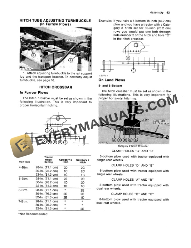 John Deere 2500 Power Reset Semi Integral Moldboard Plow Operator Manual OMA27348 3