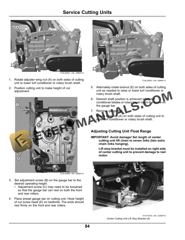 John Deere 2500B PrecisionCut and 2500E E Cut Riding Greens Mower Operator Manual OMTCU39868 4 John Deere 2500B PrecisionCut and 2500E E Cut Riding Greens Mower Operator Manual OMTCU39868-2