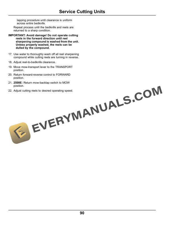 John Deere 2500B PrecisionCut and 2500E E Cut Hybrid Riding Greens Mower Operator Manual OMTCU40377 5 John Deere 2500B PrecisionCut and 2500E E Operator Manual OMTCU40377-3