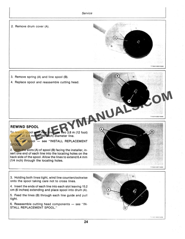 John Deere 250G and 350G Gasoline Trimmer Cutter Operator Manual OMTY20566 3