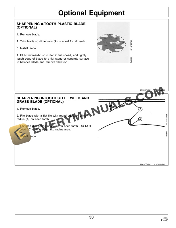 John Deere 25S 30S and 38B Trimmer Brush Cutters Operator Manual OMM112686 3