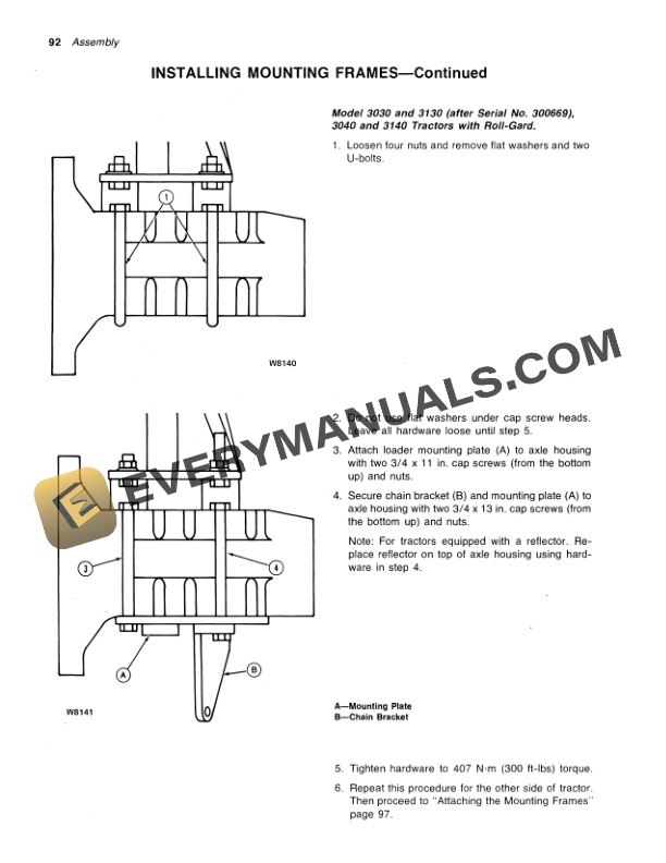 John Deere 260 FARM LOADERS Operator Manual OMW21496 3