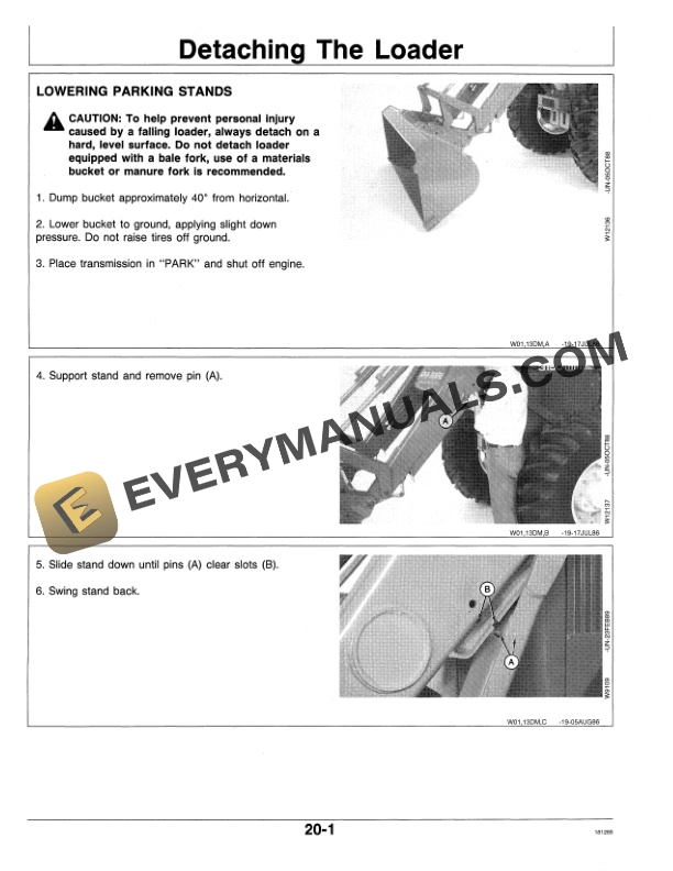 John Deere 265 FARM LOADERS Operator Manual OMW37957 2