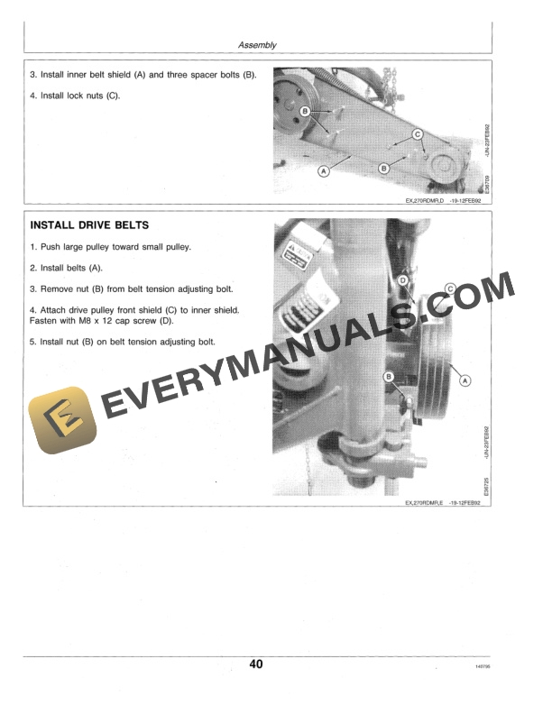 John Deere 270 ROTARY DISK MOWER Operator Manual OME87628-3