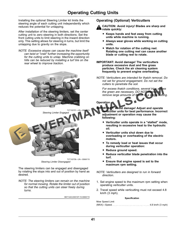 John Deere 2700, 2750 PrecisionCut and 2700, 2750 E Cut Hybrid Triplex Mower Operator Manual OMUC24435 4 John Deere 2700 PrecisionCut, 2700 E-Cut Hybrid, 2750 PrecisionCut and 2750 E Operator Manual OMUC24435-2