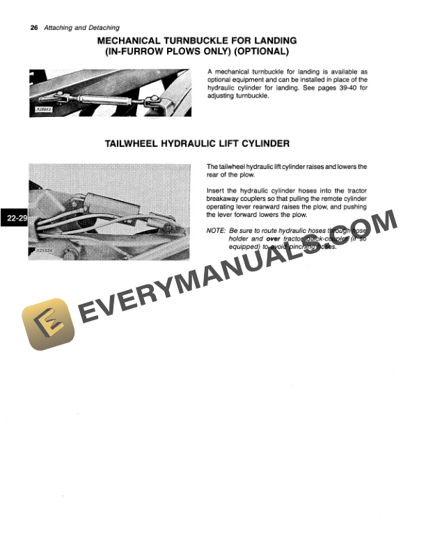 John Deere 2700 SEMI-INTEGRAL MOLDBOARD PLOW Operator Manual OMA44265-2