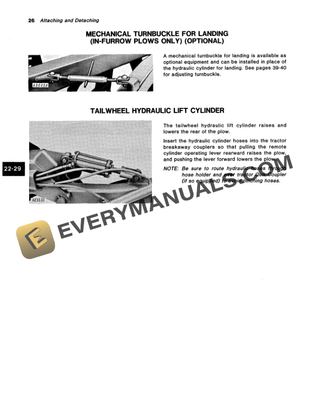 John Deere 2700 Semi-Integral Moldboard Plow Operator Manual OMA50410-2
