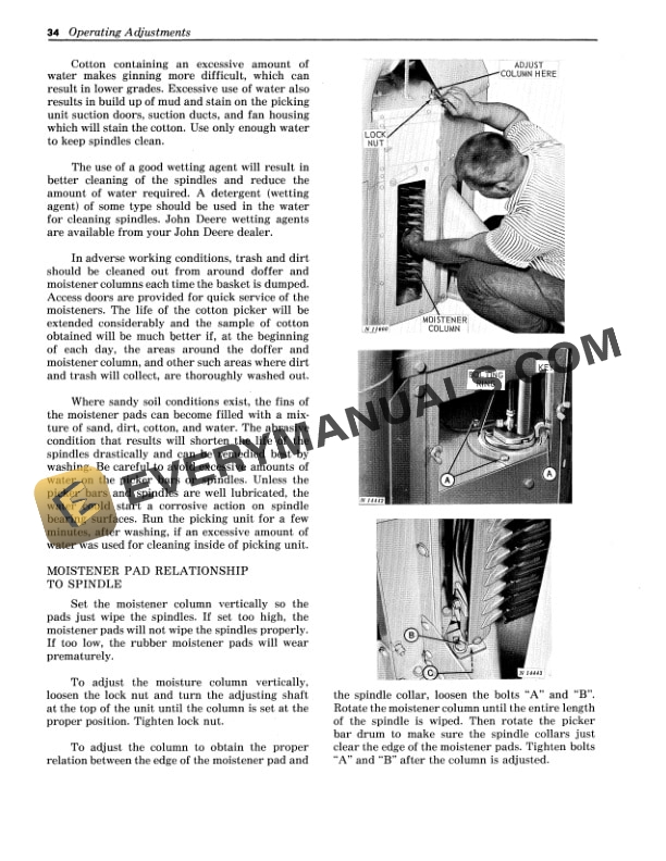 John Deere 299 TWO-ROW COTTON PICKER Operator Manual OMN159048-2