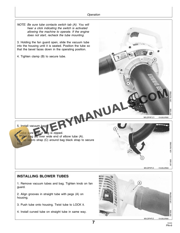 John Deere 2LS Leaf Shredder Operator Manual OMM117722-2