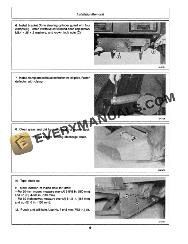 John Deere 3 Bag Material Collection System MCS Front Mowers Operator Manual OMM77709 2