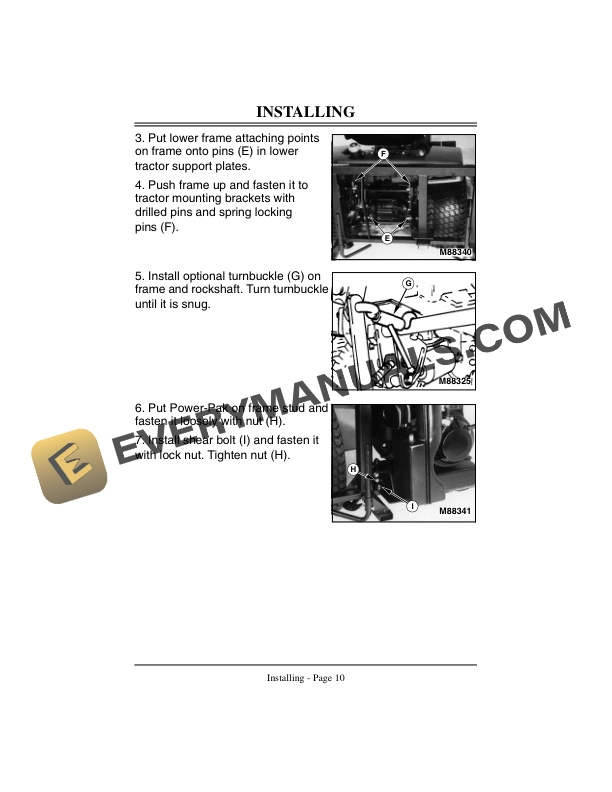 John Deere 3 Bag Material Collection System for 300 and 400 Series Tractors Operator Manual OMM77708 2