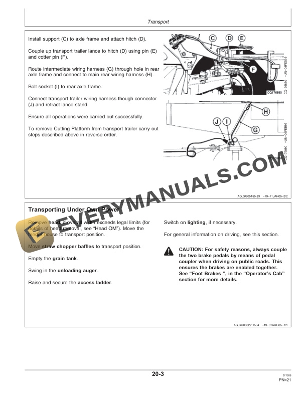 John Deere 300 Series Cutting Platform Operator Manual OMCQ39851 2