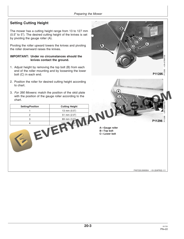 John Deere 300 Series360 Serial No. 002499 370 Serial No. Operator Manual OMP57933 2