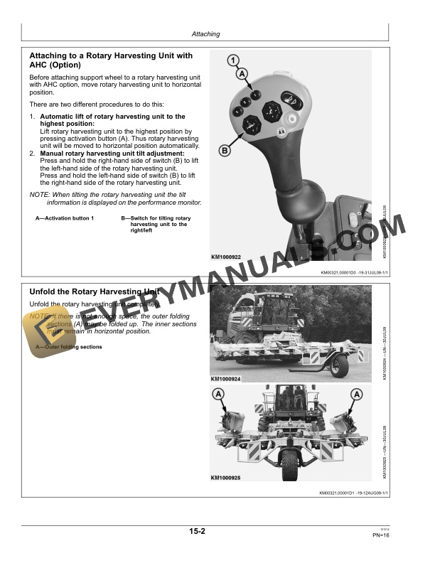 John Deere 300F Support Wheel Operator Manual OMLCA109301 4 John Deere 300F Support Wheel Operator Manual OMLCA109301-2