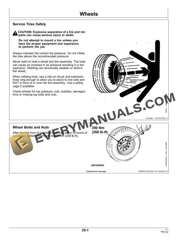 John Deere 300F Support Wheel Operator Manual OMLCA109301 5 John Deere 300F Support Wheel Operator Manual OMLCA109301-3