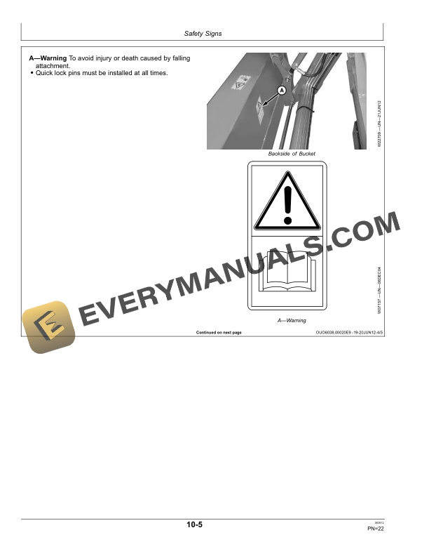 John Deere 305 Loader Operator Manual OMW56436 4 John Deere 305 Loader Operator Manual OMW56436-2