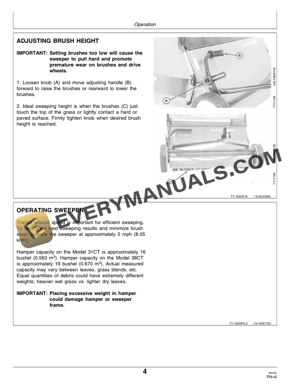 John Deere 31CT and 38CT Lawn Sweepers Operator Manual OMTY21627 2