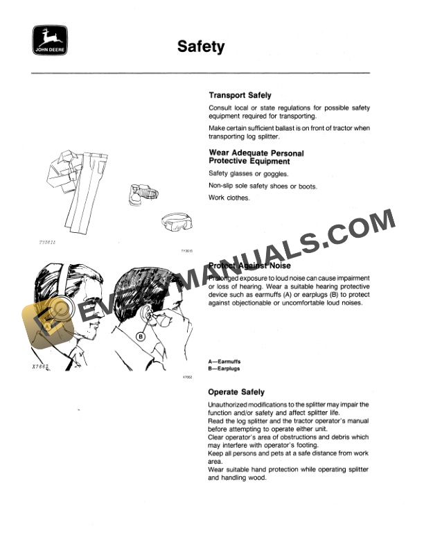 John Deere 32 Log SPLITTER Operator Manual OMTY20592 2