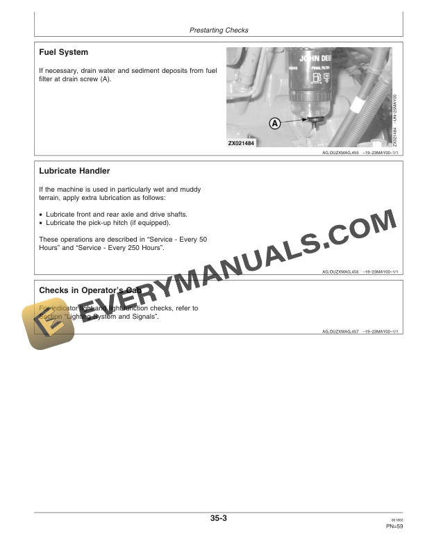 John Deere 3200 and 3400 Rigid Telescopic Handlers Operator Manual OMZ92853 2