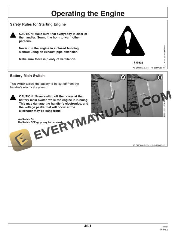 John Deere 3200 and 3400 Rigid Telescopic Handlers Operator Manual OMZ92989-2