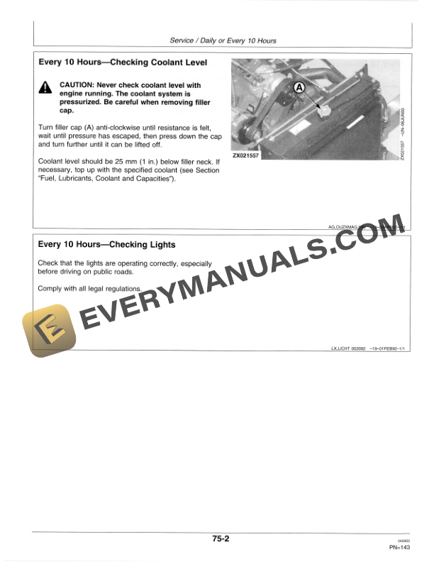 John Deere 3200 and 3400 Rigid Telescopic Handlers Operator Manual OMZ93238-3