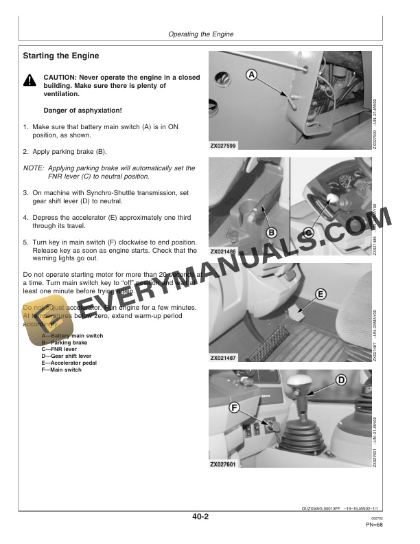 John Deere 3200 and 3400 Rigid Telescopic Handlers Operator Manual OMZ93252-2