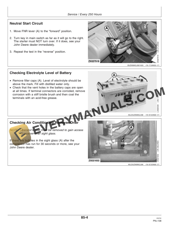 John Deere 3200 and 3400 Rigid Telescopic Handlers Operator Manual OMZ93252-3