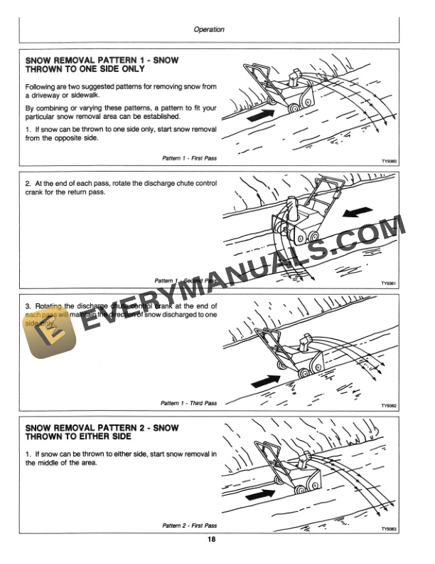 John Deere 321 Snow Thrower Operator Manual OMTY20732-2
