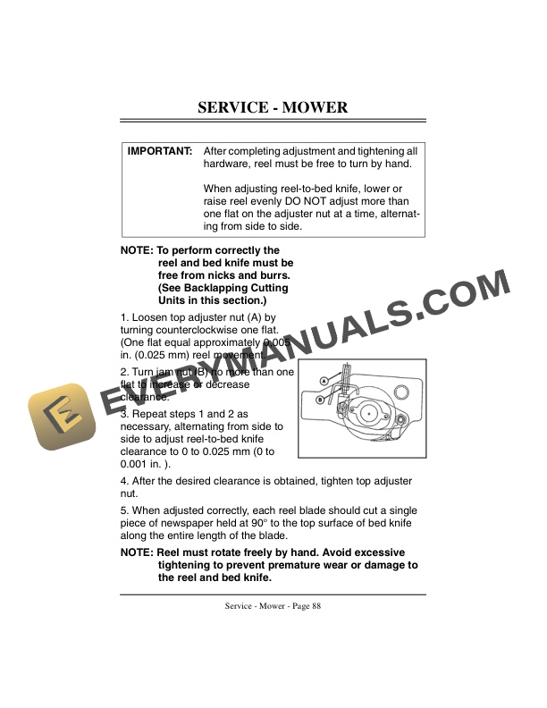 John Deere 3215 and 3235 TURF SYSTEM I and II (Serial No. 020001- ) Operator Manual OMMT2353-3