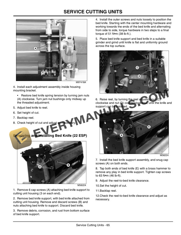 John Deere 3215B TURF SYSTEM I 3225B 3235B TURF SYSTEM II Lightweight Fairway Mower Operator Manual OMTCU16258-2