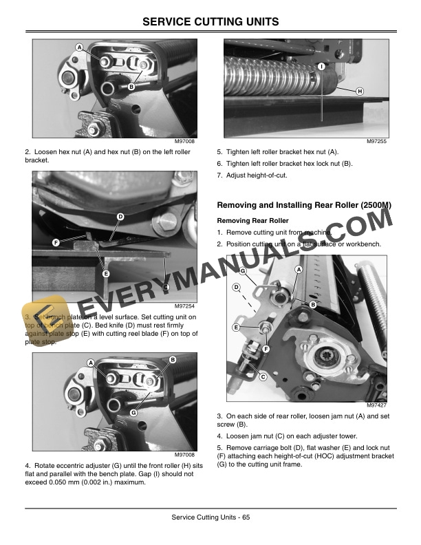 John Deere 3215B TURF SYSTEM I 3225B 3235B TURF SYSTEM II Lightweight Fairway Mower Operator Manual OMTCU16382-3