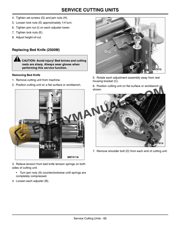 John Deere 3215B TURF SYSTEM I 3225B3235B TURF SYSTEM II Lightweight Fairway Mower Operator Manual OMTCU14443-3