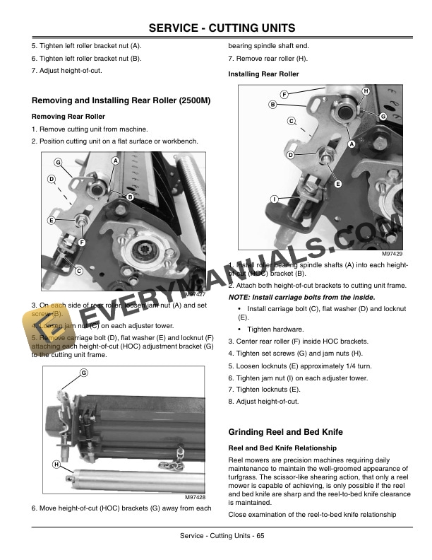 John Deere 3225C, 3235C, 3245C Lightweight Fairway Mower Operator Manual OMTCU22129-2