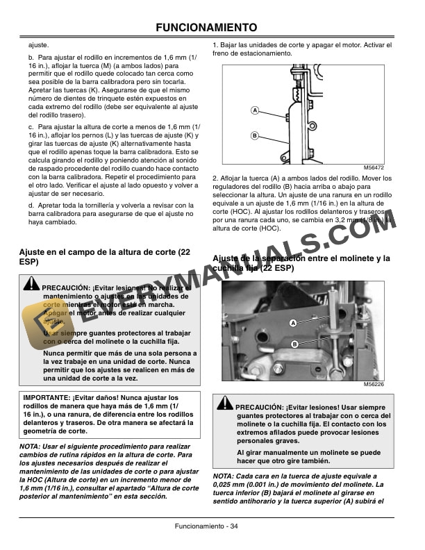 John Deere 3225C, 3235C, 3245C Lightweight Fairway Mower Operator Manual OMTCU22129-3