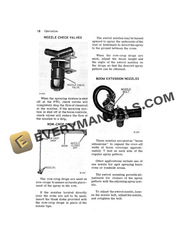 John Deere 32B PULL-TYPE SPRAYER Operator Manual OMB25336-2