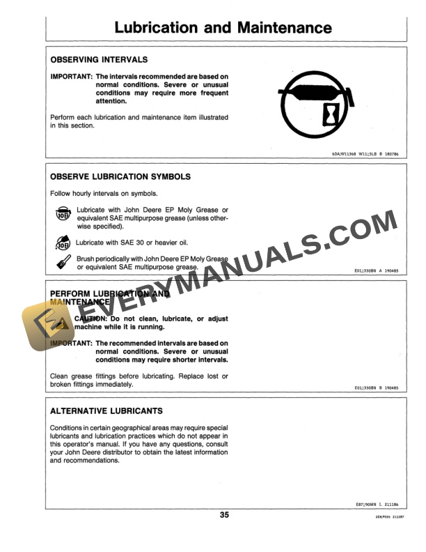 John Deere 3325 PROFESSIONAL TURF MOWER Operator Manual OMET14174-2