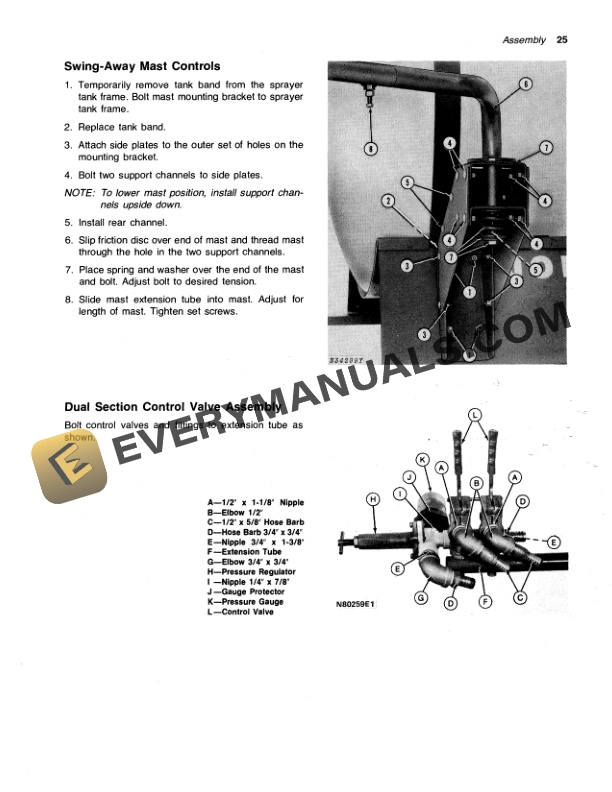 John Deere 335 SKID-MOUNTED SPRAYER Operator Manual OMN159497-3