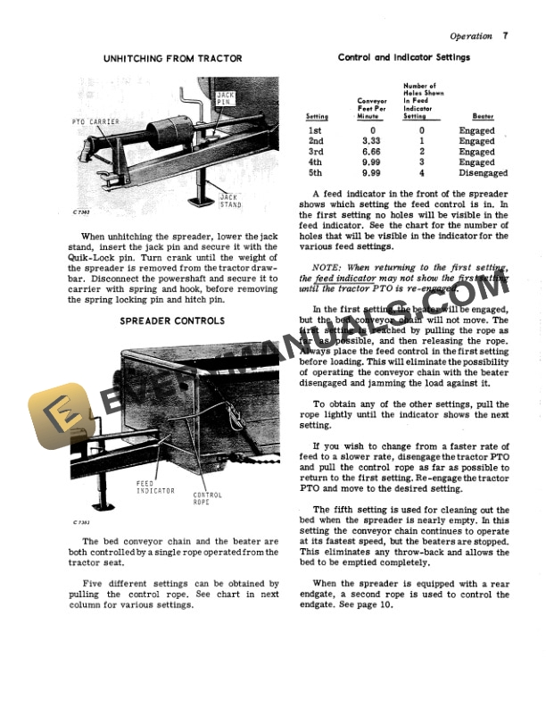 John Deere 34 AND 40 SPREADER Operator Manual OMC19503 2