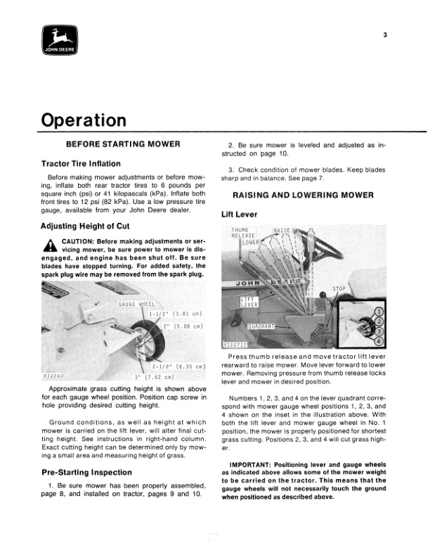 John Deere 34 Rotary Mower Operator Manual OMM48958 2