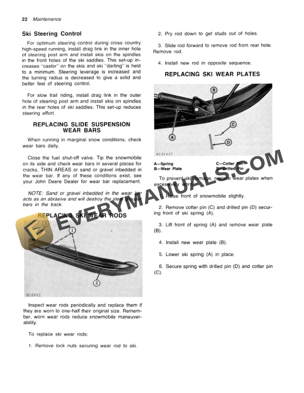 John Deere 340 LIQUIDATOR SNOWMOBILE Operator Manual OMM66400 3