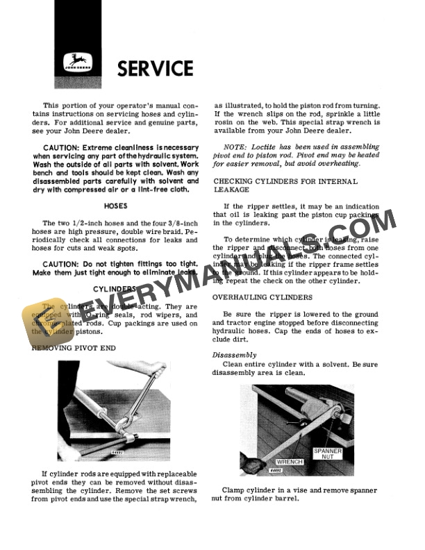 John Deere 35 Hydraulic Ripper Operator Manual OMU14870 2