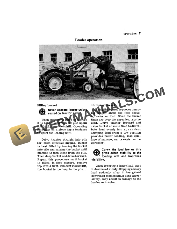 John Deere 35 Series 1 Farm Loader for 435 Diesel 330 430 320 420 and 40 Series Tractors Operator Manual OMC13448 2